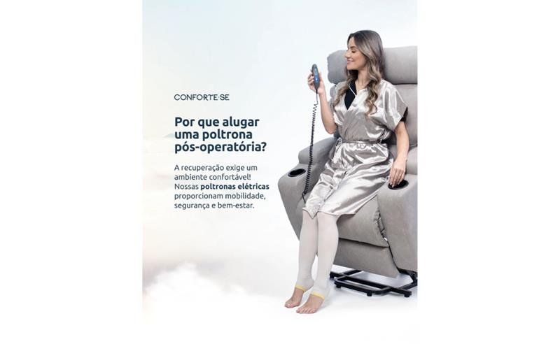 Poltronas para locação de pós operatório em Palmas ganham destaque com atendimento humanizado da Conforte-se